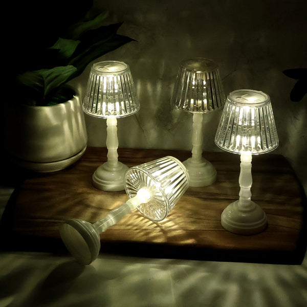 LED Crystal Table Lamps (4 Pc)