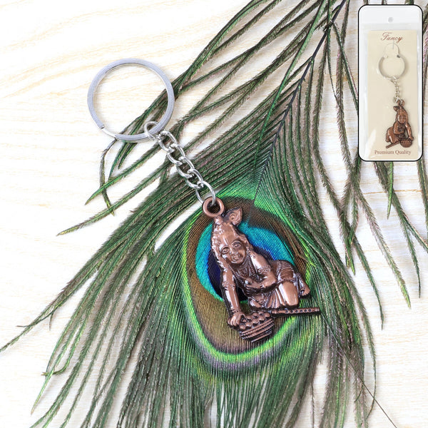Bal Krishna Crawling Design Keychain (1 Pc)
