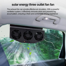 3-Fan Solar Car Vent Exhaust System