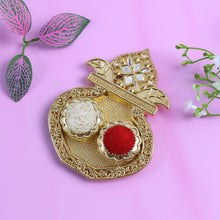 Kalash Shape Rakasha Bandhan Special Puja Thali (1 Pc) (Mix Design)