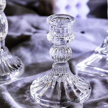 Elegant Crystal Glass Candle Holder Stand (1 Pc)