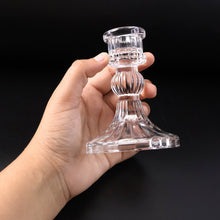 Elegant Crystal Glass Candle Holder Stand (1 Pc)