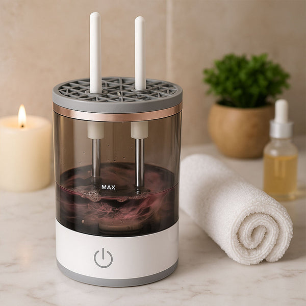 Automatic Makeup Brush Cleaner Fast Electric Brush Cleaner Hand Free Machine Super Clean Brush Washer & Brushes Organizer Tool (1 Pc)