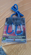 Carabiner Bungee Cords with Hook Tie Downs Luggage Strap Carrying Bag Secure (1 Pc / Mix Color)