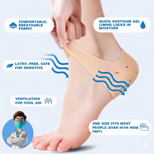 Anti Crack Silicon Gel Heel Moisturizing Socks for Foot Care Men Women (Loose Pack)