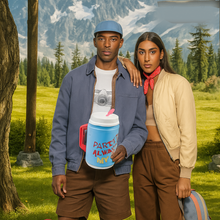 Insulated Mug with Lid Handle Flexible Straw with Cap (709 ML)