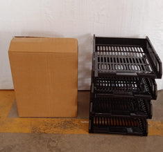 4-Layer Multifunctional File Rack with Drawers for Office Desk