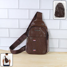 Waterproof Anti Theft Cross-body fanny pack waist bag, Shoulder Bags Chest Men Casual fashion USB Charging earphone hook Sling Travel Bag (1 Pc)