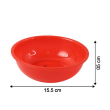 Plastic 6 Inch Red Round Deep Serving Bowl (1 Pc)