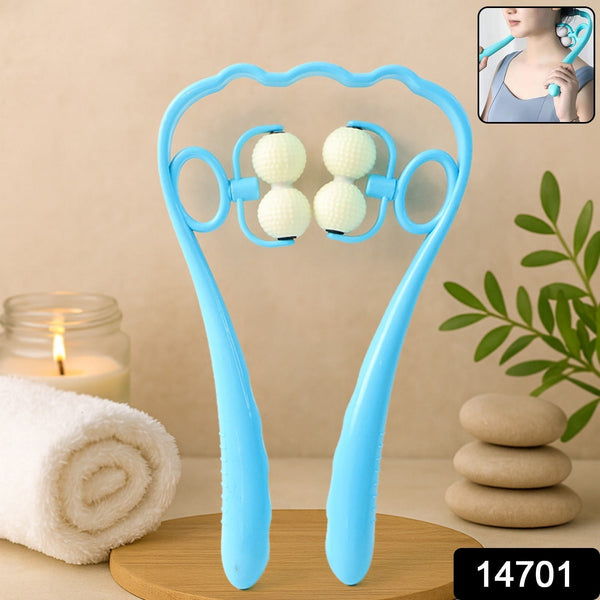 Relaxing Dual Roller Massager for Neck and Shoulders