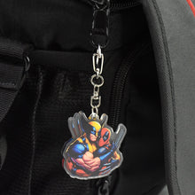 Cartoon Character Acrylic Keychain with Metal Clip